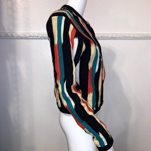 First Issue Tribal Print Cardigan Sweater Native Indian Boho Button Up Womens Sm - Picture 4 of 7